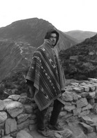Lionel Vallée dans les Andes péruviennes, fin des années 1960.