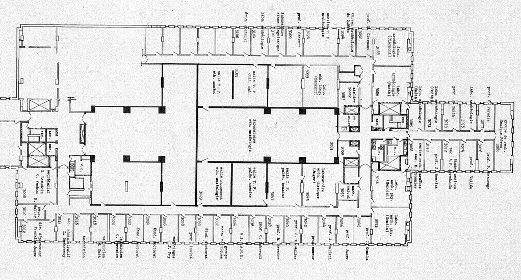 Le plan du Département en 1973